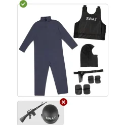 Funidelia Disfraz de SWAT para hombre XL