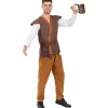 Funidelia Disfraz de tabernero medieval para hombre XL* Disfraces|Halloween