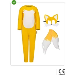 Funidelia Disfraz de Tails Sonic niño 5-6 años* Disfraces|Halloween