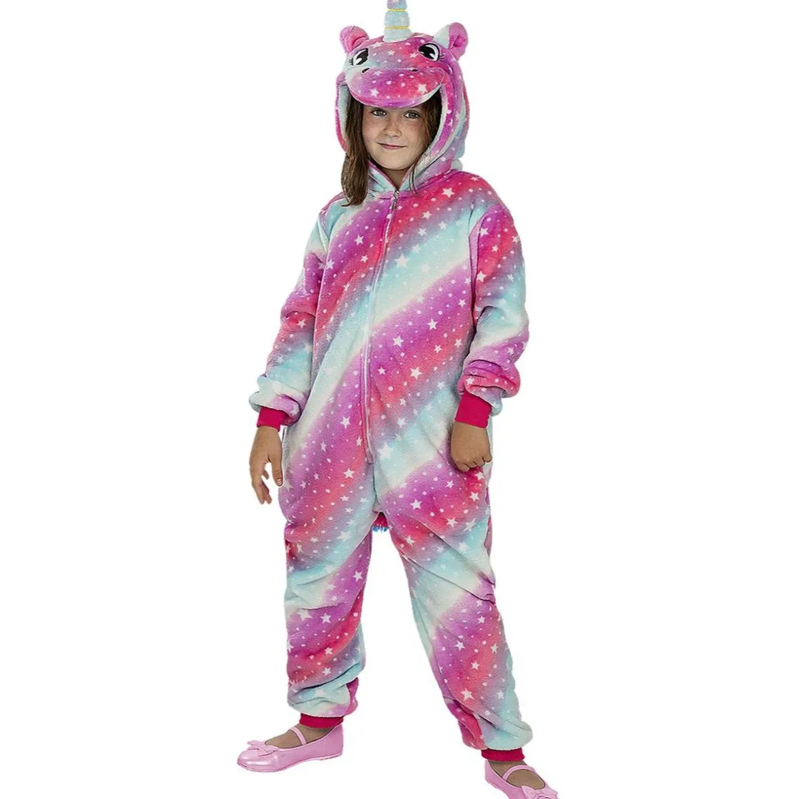 Funidelia Disfraz de unicornio multicolor onesie para niños 3-4 años* Halloween|Disfraces