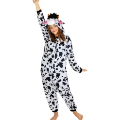 Funidelia Disfraz de vaca onesie para adulto S-M