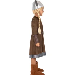 Funidelia Disfraz de Vikingo para niña 5-6 años* Disfraces|Halloween
