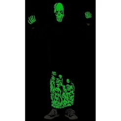 RUBIE'S Disfraz Esqueleto Siniestro con capucha y guantes para Halloween, Carnaval y Fiestas