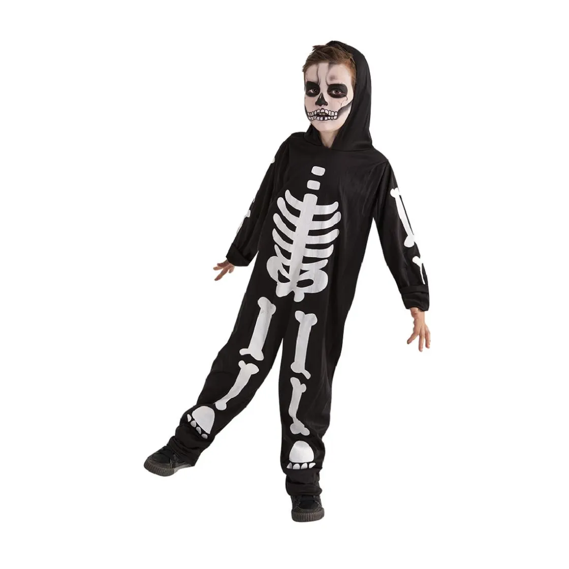 RUBIE'S Disfraz Infantil - Esqueleto Brilla en la Oscuridad 3-4 años* Disfraces|Halloween