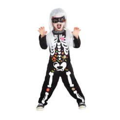 RUBIE'S Disfraz infantil - Esqueleto candy 3-4 años* Disfraces|Halloween