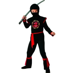 RUBIE'S Disfraz Infantil - Ninja Dragón Negro 8-10 años* Disfraces|Halloween