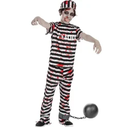 Funidelia Disfraz infantil de Prisionero Zombie (5-6 años)* Disfraces|Halloween