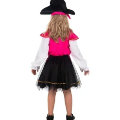Funidelia Disfraz pirata rosa para niña 3-4 años* Disfraces|Halloween