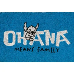GRUPO ERIK Disney - Felpudo azul Ohana Means Family* Friki Zone|Merchandising