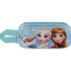 KARACTER MANIA Disney - Frozen - Estuche Portatodo Doble 3D ㅤ* Material Escolar