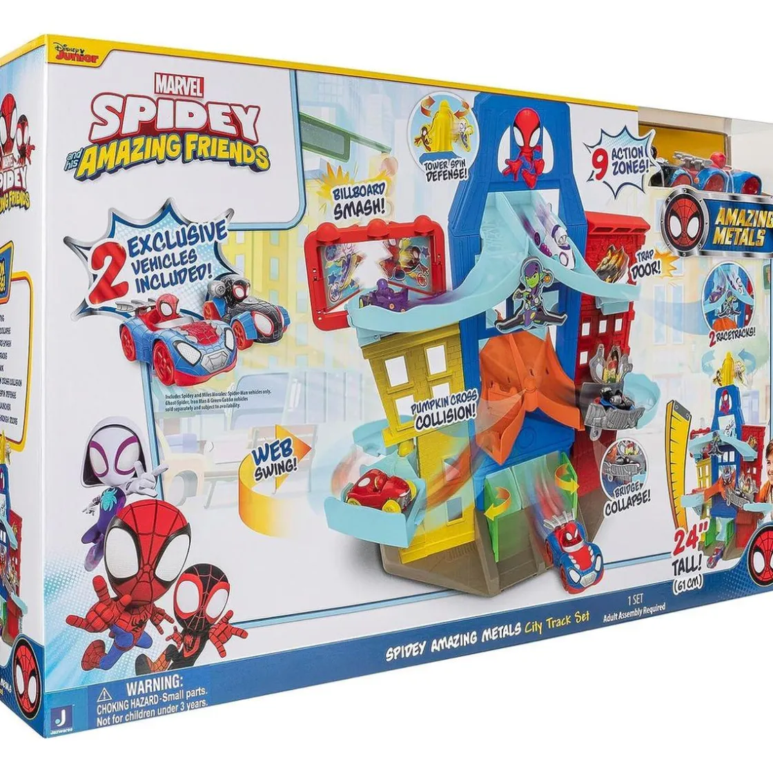 TOY PARTNER Disney - Juego de carril de ciudad para vehículo de metal* Coleccionables Y Mini Mundos