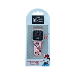 KIDS EUROSWAN S.L. Disney - Minnie Mouse - Reloj LED infantil estilo Minnie ㅤ