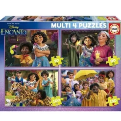 EDUCA BORRAS Disney - Puzzle progresivo Encanto 4 en 1 de 50 a 150 piezas ㅤ