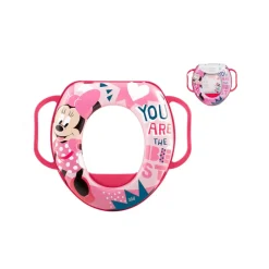 LULABI Disney - Reductor de wc rosa Minnie Mouse con asas* Baño Y Accesorios·Orinales Y Reductores