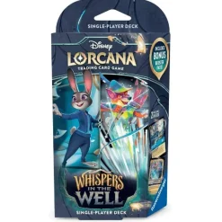 RAVENSBURGER IBÉRICA Disney Lorcana Whispers in the Well - Mazo de inicio Zafiro / Acero (inglés)* Juegos Y Puzzles|Friki Zone