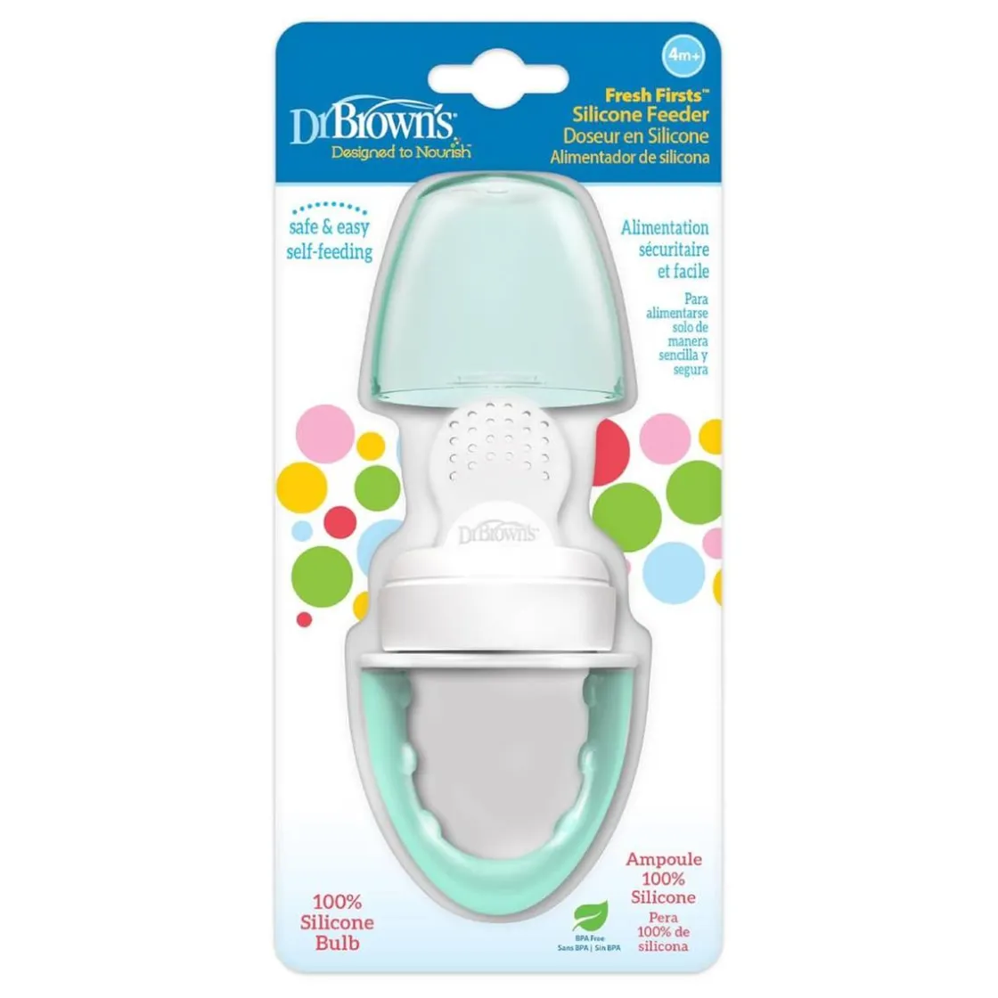 DR. BROWN'S - Alimentador Antiahogo Verde