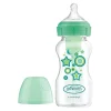 DR. BROWN'S - Biberón Anticólico Options+ Boca Ancha 270 ml - Verde