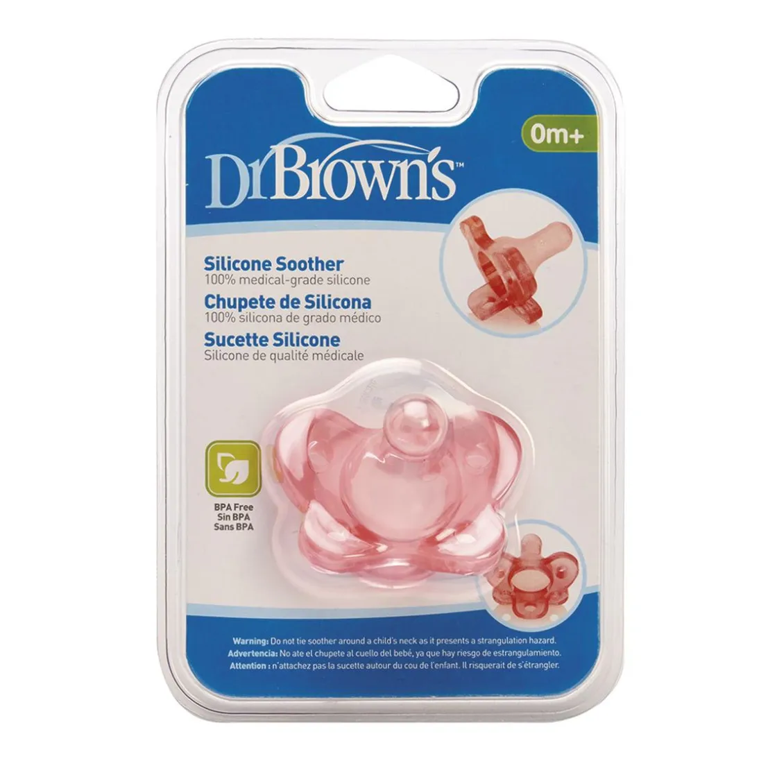 DR BROWN´S Dr Brown's - Chupete de Silicona 1 Pieza Rosa