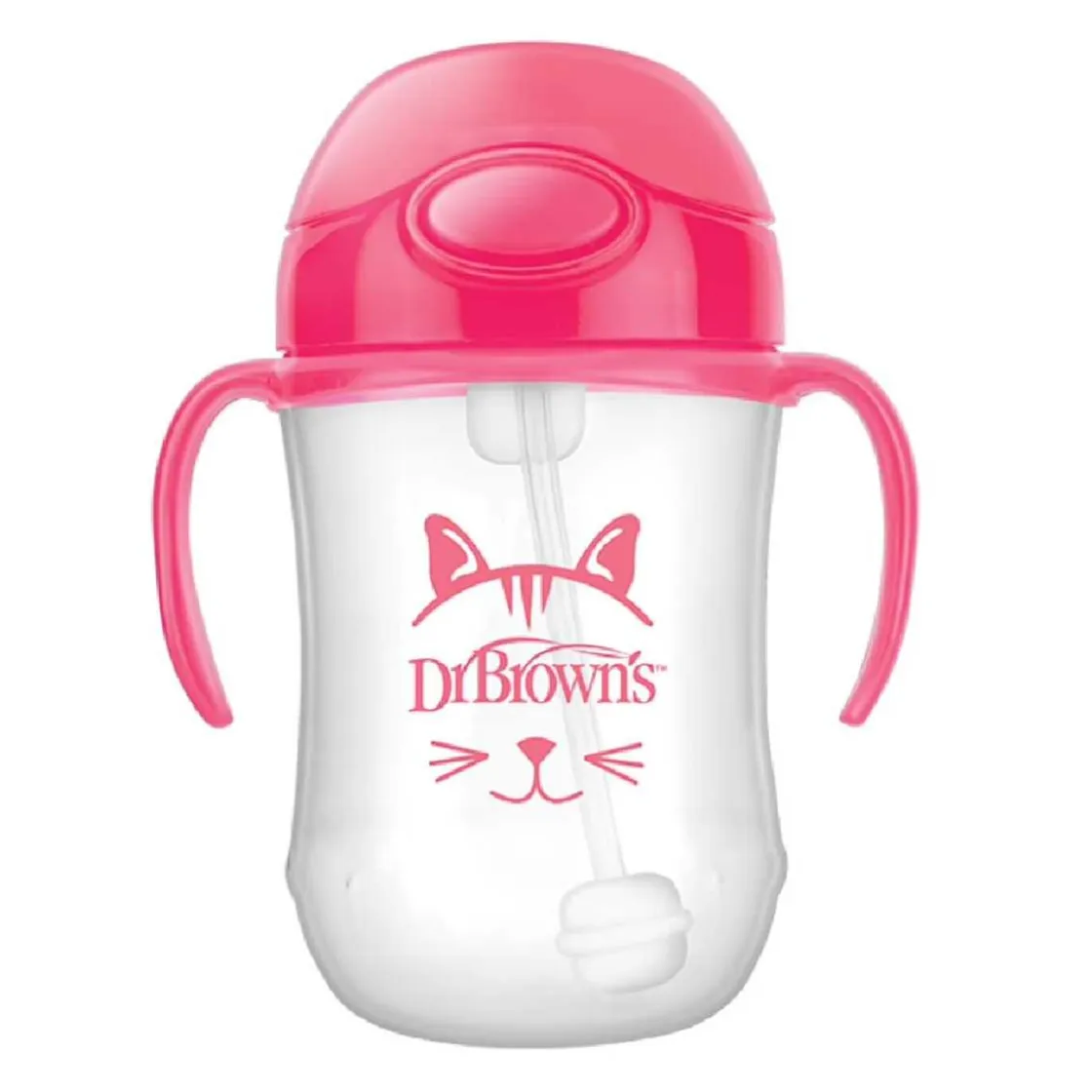 DR BROWN´S Dr. Brown´s - Mi primer vaso con pajita 270 ml Rosa