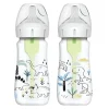DR. BROWN'S - Pack 2 Biberones Options+ Boca Ancha 270ml - Dinosaurios