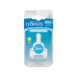 DR BROWN´S Dr. Brown's - Pack 2 Tetinas Options Estándar Nivel 2