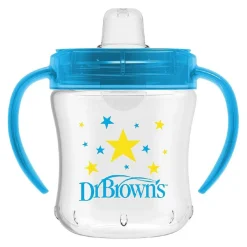 DR BROWN´S Dr. Brown´s - Vaso Transición boquilla suave 180 ml Azul* Preparación Comida Y Accesorios·Tazas Y Vasos