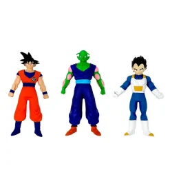 BIZAK Dragon Ball Super - Pack 3 personajes Monsterflex (Varios modelos)* Figuras De Acción