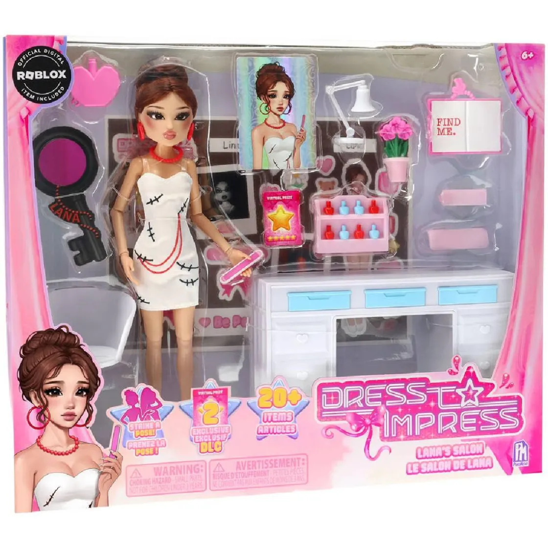 TOY PARTNER S.A. Dress to Impress - Salón de manicura de Lana* Muñecas