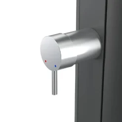 GRE Ducha solar aluminio acabado negro 30L* Piscinas|Juguetes De Verano