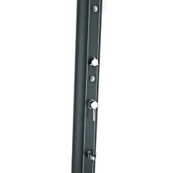 GRE Ducha solar aluminio acabado negro con lavapiés 32L