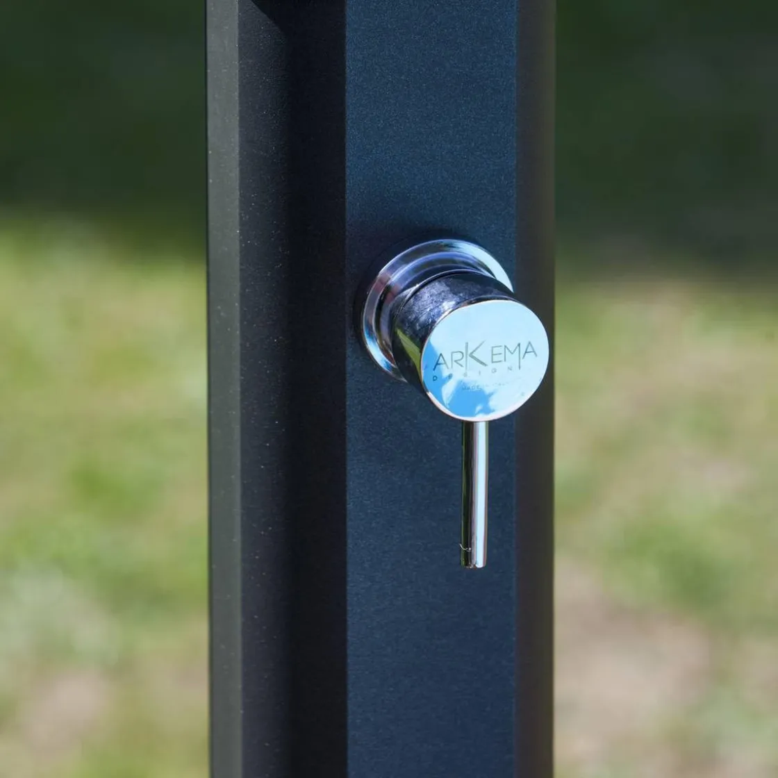 GRE Ducha solar PVC acabado negro 18L