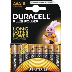 DURACELL - Pack 8 Pilas AAA Plus Power
