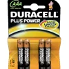 DURACELL - Pack 4 Pilas AAA Plus Power* Electrónicos