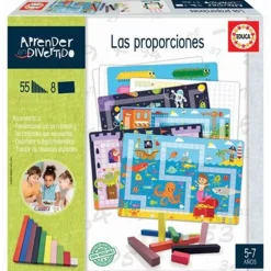 EPOCH PARA IMAGINAR S.L. Educa Borras - Aprender proporciones: juego educativo con regletas matemáticas* Juguetes Educativos Y Libros|Juegos Y Puzzles