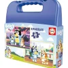 EDUCA BORRAS - Bluey - Puzzle infantil dúo en maleta plástico 20 piezas ㅤ