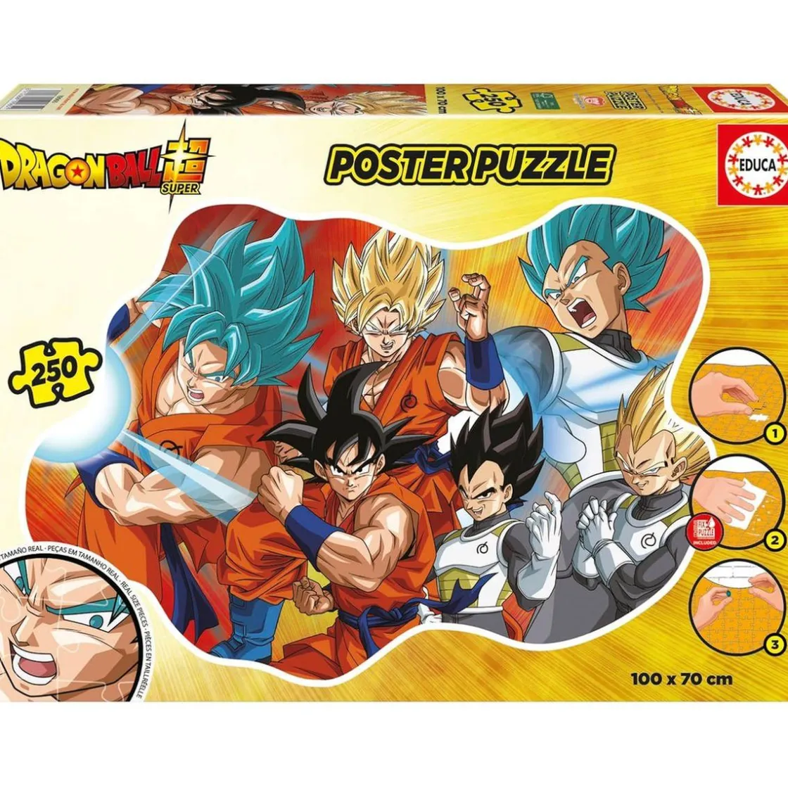 EDUCA BORRAS - DragonBallZ - Puzzle de Poster 250 Piezas ㅤ* Juegos Y Puzzles