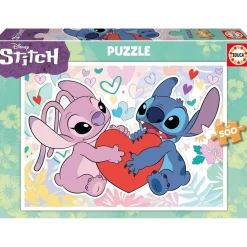 EDUCA BORRAS - Puzzle 500 Disney Stitch ㅤ* Juegos Y Puzzles