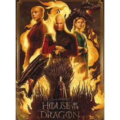 EDUCA BORRAS - Puzzle 1000 piezas: Casa del Dragón con Cola Fix para montaje ㅤ* Juegos Y Puzzles