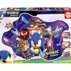 EDUCA BORRAS - Puzzle 250 Sonic Prime 'Poster Puzzle' ㅤ* Juegos Y Puzzles