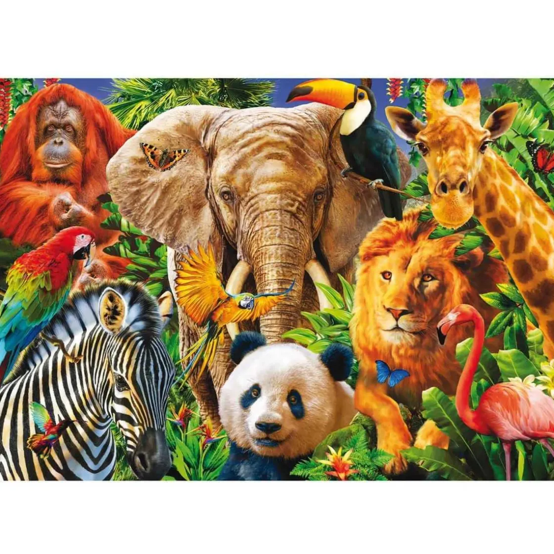 EDUCA BORRAS - Puzzle collage de animales salvajes 500 piezas ㅤ* Juegos Y Puzzles
