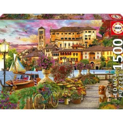 EDUCA BORRAS - Puzzle de 1500 piezas: Paseo Italiano, 85 x 60 cm, con cola fix para colgar ㅤ* Juegos Y Puzzles