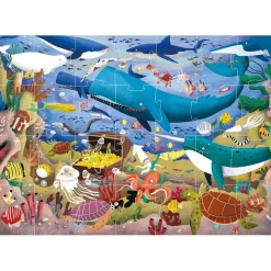 EDUCA BORRAS - Puzzle Max Infantil Divertido Océano 28 Piezas Grandes ㅤ