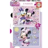 EDUCA BORRAS - Set de 2 Puzzles Minnie: 48 piezas cada uno, 28x20 cm montados ㅤ* Juegos Y Puzzles