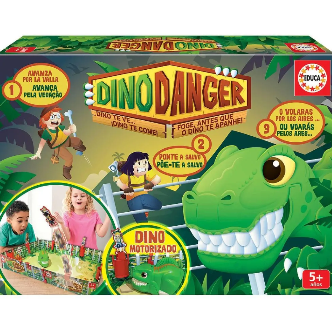 EDUCA BORRAS Educa Borrás - Dino Danger - Juego de mesa* Friki Zone|Juegos Y Puzzles