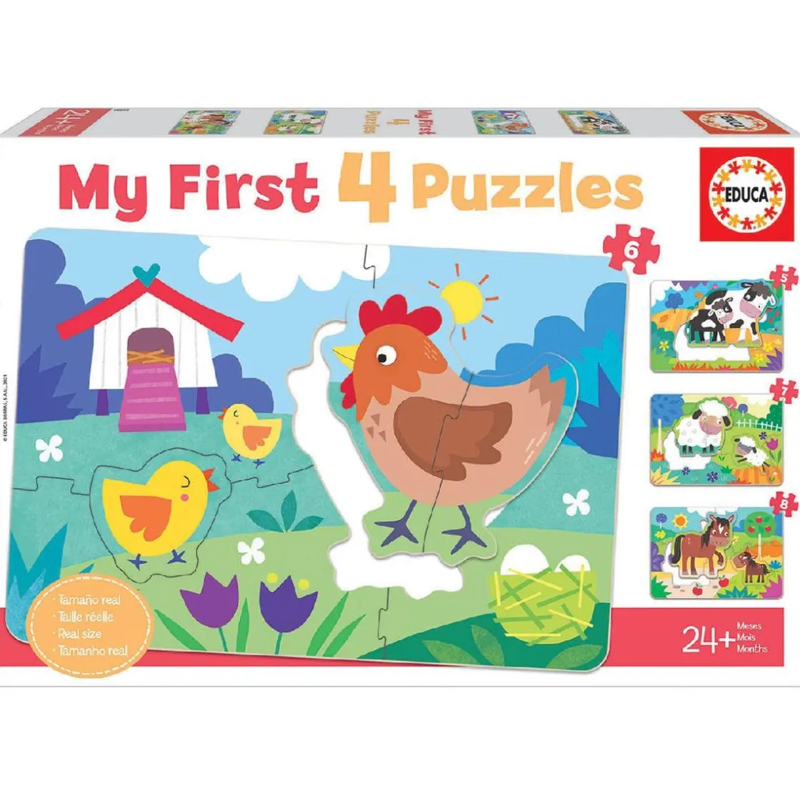 EDUCA BORRAS Educa Borrás - Mamás y bebés - My first 4 puzzles