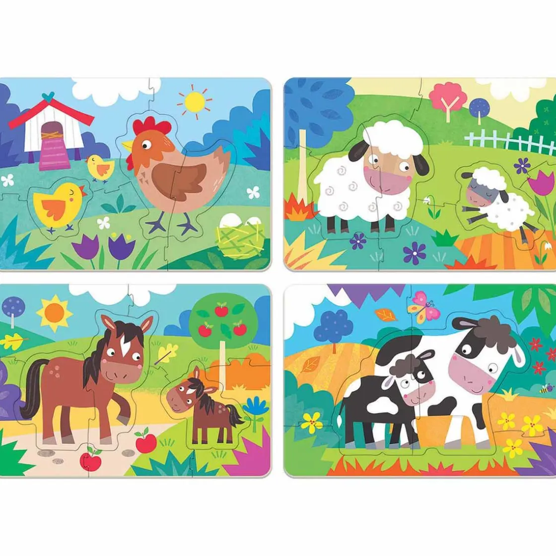 EDUCA BORRAS Educa Borrás - Mamás y bebés - My first 4 puzzles