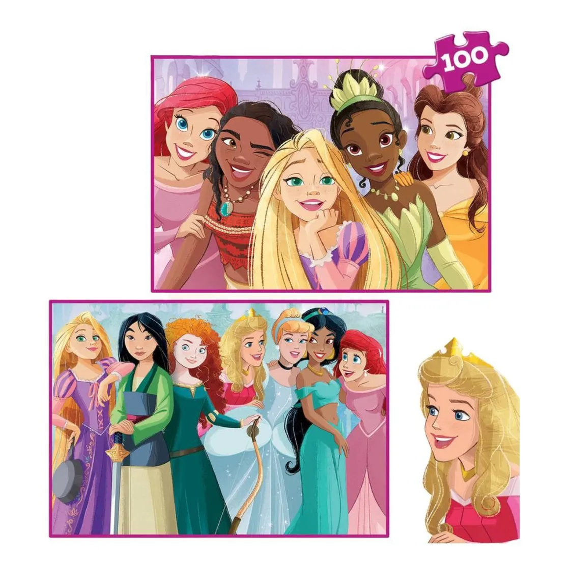 EDUCA BORRAS Educa Borrás - Princesas Disney - Pack puzzles 2x100* Juegos Y Puzzles