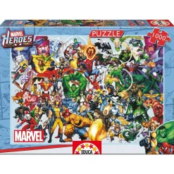 EDUCA Borrás - Puzzle 1000 Piezas "Los Héroes De Marvel