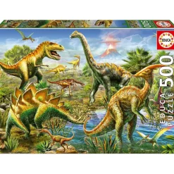 EDUCA BORRAS educa borrás - Puzzle Jurásico Adultos 500 Piezas ㅤ