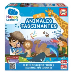 EDUCA BORRAS Educa Borrás - Quiz Animales Fascinantes - Juego de mesa Happy Learning* Juguetes Educativos Y Libros|Juegos Y Puzzles